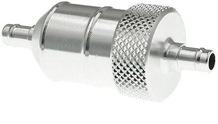 Aluminium 8Mm Olie Gas Fuel Filter Cleaner Voor Motorfiets Pit Dirt Bike Atv Olie Gas Fuel Filter Cleaner olie Gas Fuel Filter Zilver