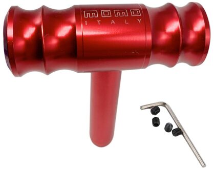 Aluminium Aircaft Vliegtuig T-Handvat Hamer Auto Gemodificeerde Pookknop Universal Vlucht Controle Niveau rood