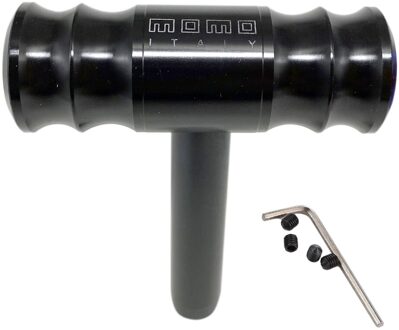 Aluminium Aircaft Vliegtuig T-Handvat Hamer Auto Gemodificeerde Pookknop Universal Vlucht Controle Niveau zwart