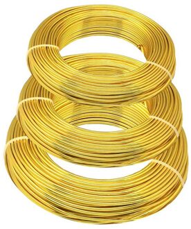 Aluminium Ambachtelijke Draad 3 Maten (1 Mm, 2 Mm En 3 Mm In Diameter) aluminium Draad Rollen Voor Diy Sculptuur En Ambachten 3 Rolls