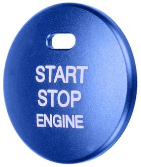 Aluminium Auto Motor Start Stop Drukknop Vervang Cover Trim Cap Sticker voor Mazda 3 Axela CX-3 CX-4 CX-5 styling Tools Blauw