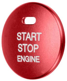 Aluminium Auto Motor Start Stop Drukknop Vervang Cover Trim Cap Sticker voor Mazda 3 Axela CX-3 CX-4 CX-5 styling Tools Rood