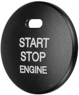 Aluminium Auto Motor Start Stop Drukknop Vervang Cover Trim Cap Sticker voor Mazda 3 Axela CX-3 CX-4 CX-5 styling Tools zwart