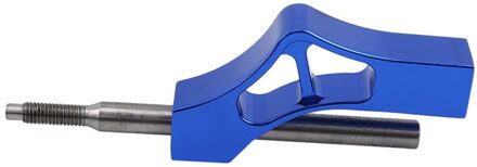 Aluminium Auto Pookknop Extender Verstelbare Shifter Lever Extender Fit Voor Honda Civic Integra Crx B16 B18 B20 D serie blauw