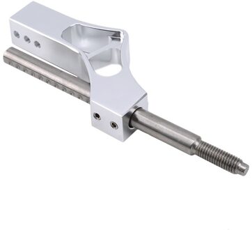 Aluminium Auto Pookknop Extender Verstelbare Shifter Lever Extender Fit Voor Honda Civic Integra Crx B16 B18 B20 D serie zilver