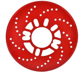 Aluminium Automotive Wiel Schijfrem Cover Voor Auto Modificatie Remmen Sheet Auto Wielen Plaat Trommelremmen Achter rood