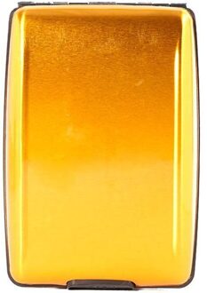 Aluminium Bankkaart Blocking Hard Case Wallet Credit Card Anti-Rfid Scanning Beschermen Kaarthouder Goud