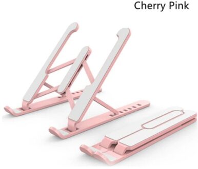 Aluminium Beugel Vouwen Laptop, Geschikt Om Alle Soorten Laptops kers- roze