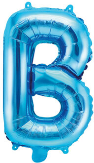 Aluminium blauwe letter ballon - Decoratie > Ballonnen