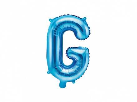 Aluminium blauwe letter ballon - Decoratie > Ballonnen