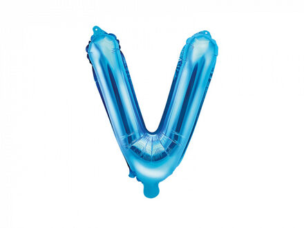 Aluminium blauwe letter ballon - Decoratie > Ballonnen