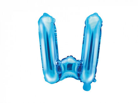 Aluminium blauwe letter ballon - Decoratie > Ballonnen