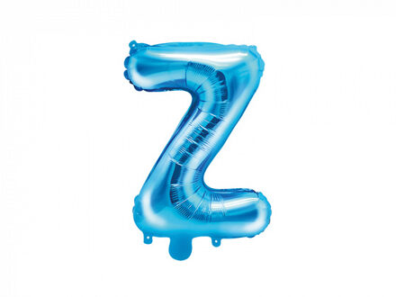 Aluminium blauwe letter ballon - Decoratie > Ballonnen
