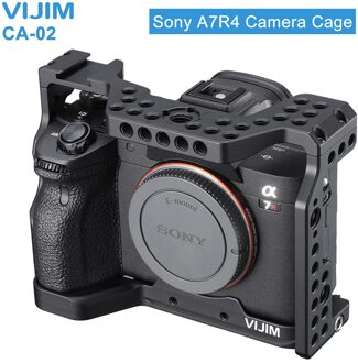 Aluminium Camera Kooi voor Sony A7R4 Sony A7R iv met Kon Shoe Mount Arri Positionering Gat 1/4 3/8 Draad