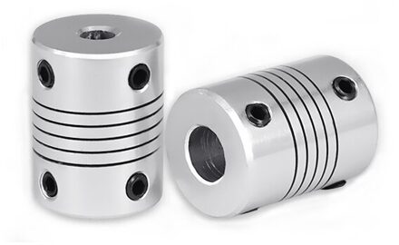 Aluminium Cnc Motor Jaw Shaft Coupler 5Mm Tot 8Mm Flexibele Koppeling Flexibele Koppeling Motor Connector 6x8mm