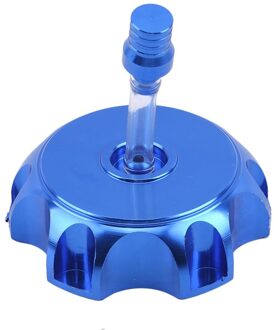 Aluminium Cnc Motorfiets Accessoires Onderdelen Gas Brandstof Benzine Tank Cap Voor Dirt/Pit Bike Atv Quad Voor Meest motorfietsen Blauw
