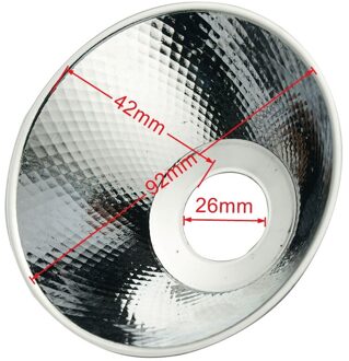 Aluminium Cob Reflector Cup Diameter 92Mm Geïntegreerde Lichtbron Reflector High Power Cob Led Reflector