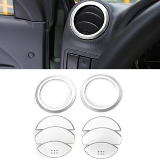 Aluminium Cover Trim Airconditioning Ac Vent Outlet Voor Suzuki Jimny zilver