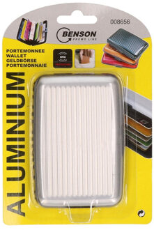 Aluminium creditcardhouder / portemonnee wit - pasjeshouder