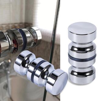 Aluminium Deur Handvat 1.1 "Dia Enkel Glas Deurknop Badkamer Douche Kast Handvat w/Schroef Home Houten deurklink
