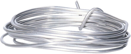 Aluminium draad - hobby en knutsel draad - 2 mm x 200 cm - Bloemendraad/binddraad - zilver