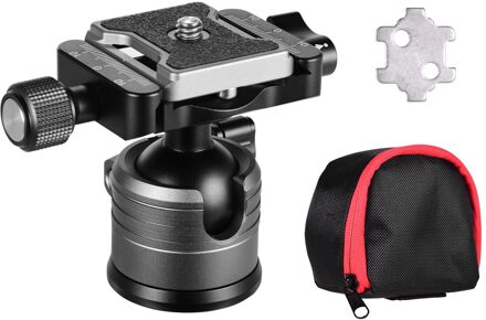 Aluminium Dual Panoramisch Statief Bal Hoofd U Notch Met 1/4 Inch Schroef Mount Voor Dslr Ildc Camera Max. Belasting 10Kg