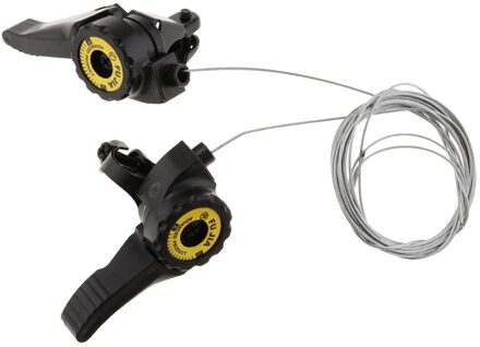 Aluminium Duim Gear Shifter Hendels Voor Mtb W/Kabels 3x 5/6/7 Speed