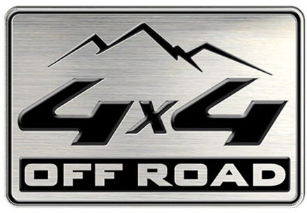 Aluminium Embleem/Logo - 4x4 OFF ROAD - 5,5x3,6cm AV233259