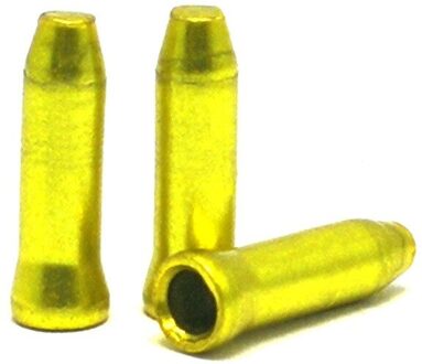 Aluminium Fiets Cable End Caps Mtb Racefiets Remkabel Cap Draad End Cap Past Voor Brake Shift Derailleur kabel geel