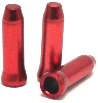 Aluminium Fiets Cable End Caps Mtb Racefiets Remkabel Cap Draad End Cap Past Voor Brake Shift Derailleur kabel rood