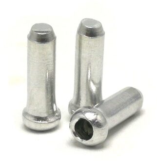 Aluminium Fiets Cable End Caps Mtb Racefiets Remkabel Cap Draad End Cap Past Voor Brake Shift Derailleur kabel zilver