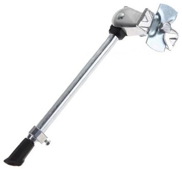 Aluminium Fiets Kickstand Ondersteuning Zelfrijdende Midden Beugel Mountainbike Road Vouwfiets Verstelbare Hoogte wit