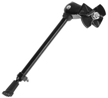 Aluminium Fiets Kickstand Ondersteuning Zelfrijdende Midden Beugel Mountainbike Road Vouwfiets Verstelbare Hoogte zwart