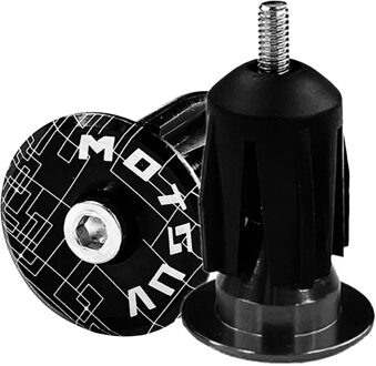 Aluminium Fiets Stuur Bar Fietsen Draagbare Stofdicht Fietsen Onderdelen End Stekkers Fietsen Draagbare Stofdicht Fietsen zwart