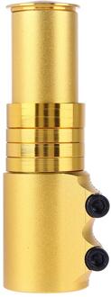 Aluminium Fiets Vorkbuis Riser Extender Extension Fiets Stuurpen Head Up Raiser Stuur Riser Adapter goud