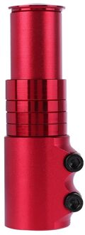 Aluminium Fiets Vorkbuis Riser Extender Extension Fiets Stuurpen Head Up Raiser Stuur Riser Adapter rood