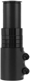 Aluminium Fiets Vorkbuis Riser Extender Extension Fiets Stuurpen Head Up Raiser Stuur Riser Adapter zwart