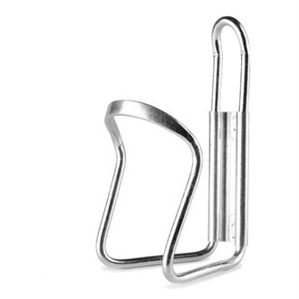 Aluminium Fietsen Fiets Drink Water Bottle Rack Houder Voor Mountain Vouwfiets Accessoires Kooi zilver