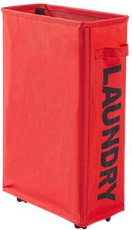 Aluminium Frame Wasmand Kan Worden Gevouwen Vuile Kleren Vuile Kleren Mand Tall Dunne Wasmand Met Rem Functie Univ QZ2023A