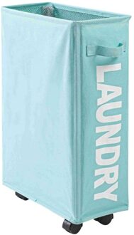 Aluminium Frame Wasmand Kan Worden Gevouwen Vuile Kleren Vuile Kleren Mand Tall Dunne Wasmand Met Rem Functie Univ QZ2023B