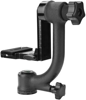 Aluminium Gimbal Statiefkop Voor Telelens Vogel Kijken Fotografie Gimbal Statiefkop