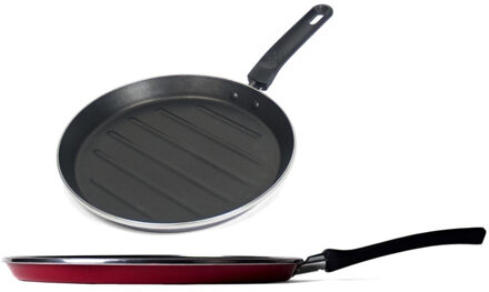 Aluminium grillpan met anti-aanbak laag 28 cm