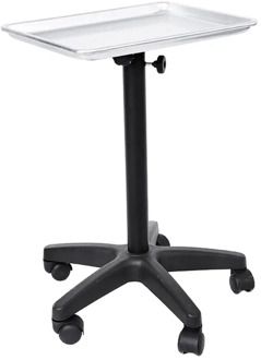 Aluminium Hair Salon Instrument Tray Adjustable Height Trolley Beauty Tools New