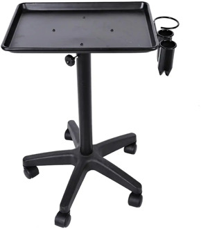 Aluminium Hair Salon Instrument Tray Adjustable Height Trolley Beauty Tools