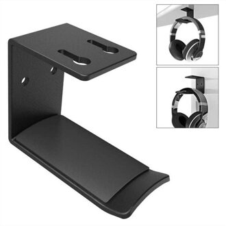Aluminium Hoofdtelefoon Hanger Holder Wall Mount Headset Stand Bureau Beugel Opknoping Haak Oortelefoon Rack Accessoires Muur Haken 1stk