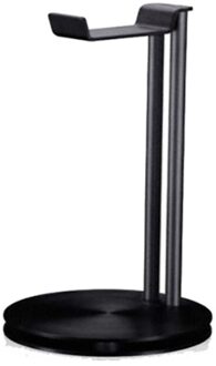 Aluminium Hoofdtelefoon Stand Universele Oortelefoon Gaming Headset Hanger Holder Anti-Slip Hoofdtelefoon Bracket Desk Display Stand Rack zwart