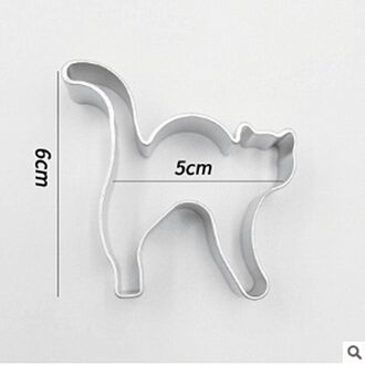 Aluminium Kat Vormige Fondant Snijders Mold Gereedschap Suiker Ambachtelijke Cake Decorating Bloem Cookies Cutter Gebak Cutter Cupcakes