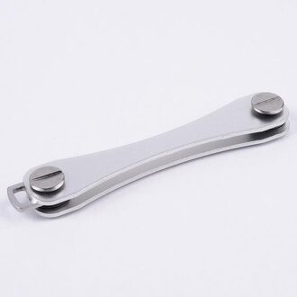 Aluminium Key Plip Metalen Sleutel Opslag, Compact Sleutelhouder En Sleutelhanger Organizer zilver