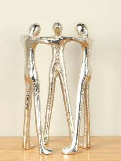 Aluminium kunst Samen Sterk, 36 cm