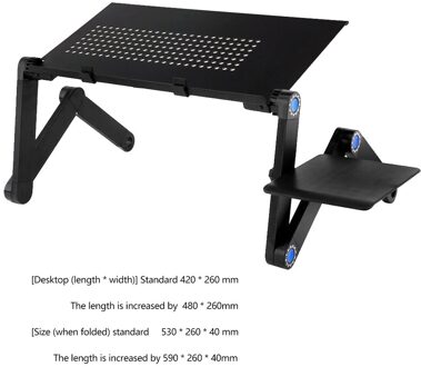 Aluminium Laptop Bureau Draagbare Verstelbare Notebook Stand Met Schaal Knop Abs Gezamenlijke 5V Fan Muis Boord Optionele Mini tafel